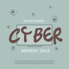 Fototapeta premium Cyber Monday Sale.