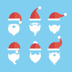 Santa Clauses vector set for christmas - 127061662