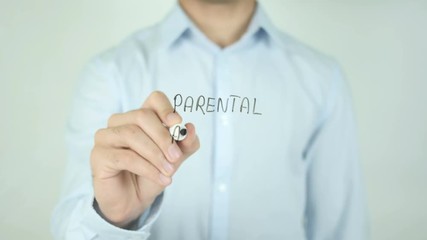 Parental Advisory, Man Writing on Screen