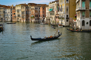Fototapeta na wymiar Gondola - Grand Canal - Venice