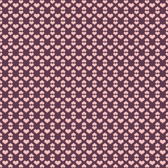 Seamless pattern with hearts