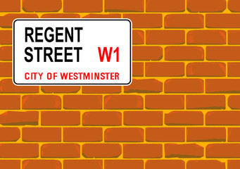 Fototapeta premium Regent Street Wall