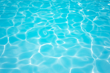 Fototapeta na wymiar Blue water surface