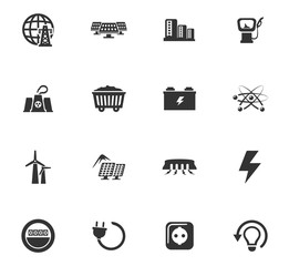 BIO Fuel industry icons set