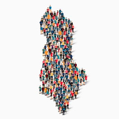 people map country Albania vector