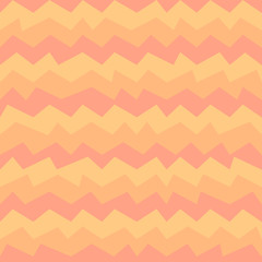 Geometric fall pattern in pastel orange and red colors. Chevron zigzag style.