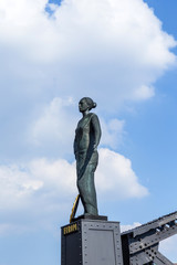 statue of Europa at the Brooks Bridge of Hamburg