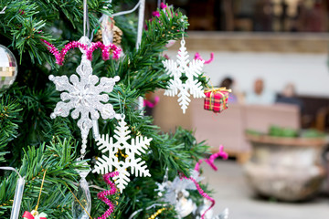 Christmas tree and Christmas decorations