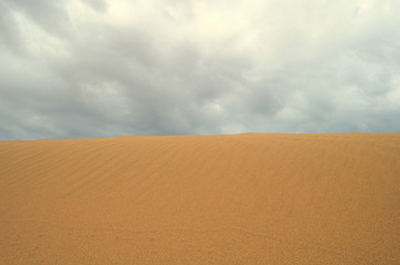 Desert under sky
