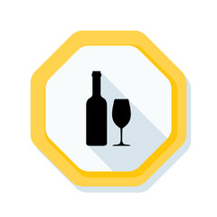 No Alcohol sign illustration