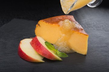 tasty piece of apple cake