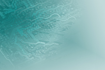 Technology concept microchip background with copy space. Pcb boa