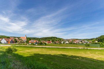 Fototapeta na wymiar Panorama View Illschwang
