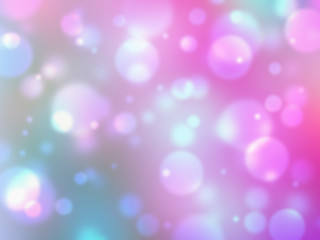 Beautiful boken pink and blue gradient color background