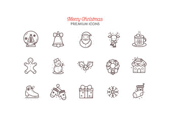 Christmas icon collection