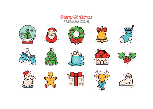 Christmas icon collection
