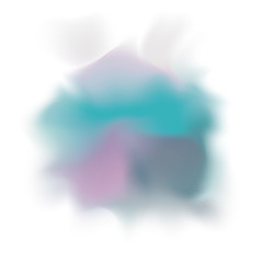 Fototapeta na wymiar Blurred multicolored figure icon. Abstract texture motion and soft theme. Vector illustration