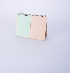 calendar or empty desk calendar on the background.