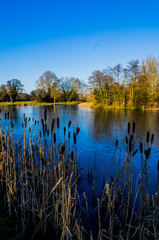 lake river beautiful water scenery worcestershire uk