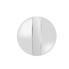 Vector illustration. Cap screws with a vertical slit, the convex, matte surface.