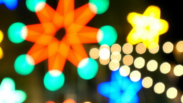 Blurred Light wheel at night market bangkok thailand .Background