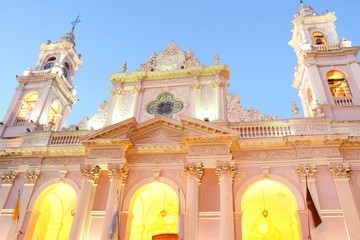 Fototapeta na wymiar Basilica of San francisco in Salta province.