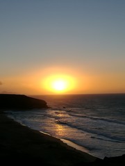 Beautiful sunset at Playa de la pared, Fuerteventura