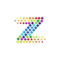 Letter Z logo,Flower Colorful, beauty and fashion logo