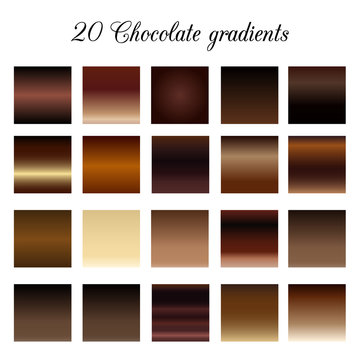 Brown Tone Color Shade Background, chocolate gradient swatches