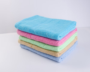 Fototapeta na wymiar towel or bath towel on a background.