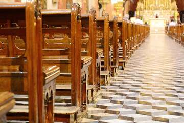 Inside of the Basilica of San francisco in Salta province.