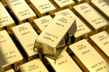 gold bullion, gold bars