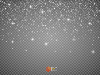 Star Effects. Stardust on a transparent background. - obrazy, fototapety, plakaty