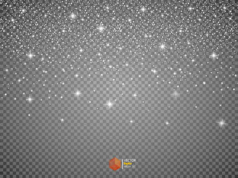 Star Effects. Stardust On A Transparent Background.