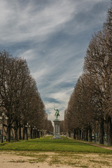 Fototapeta na wymiar Statue Of LaFayette Cours La Reine Paris France
