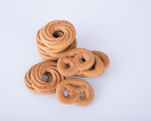 cookie or handmade assorted cookies on a background.