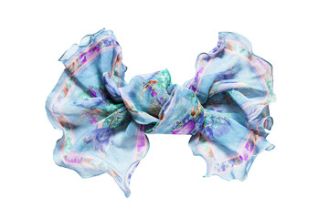 Chiffon bow isolated