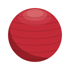 balloon gym equipment icon vector illustration design