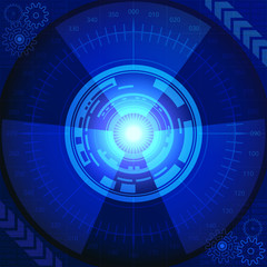 Technologic background of blue shades