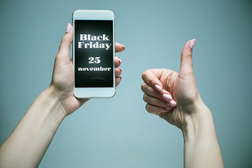 Black Friday sale - holiday shopping concept