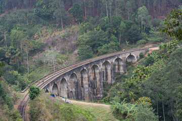 Fototapeta na wymiar Nine Arch Bridge, Sri Lanka