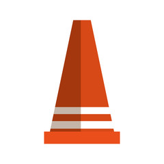 cone signal construction icon vector illustration design