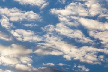 clouds in the sky at sunset