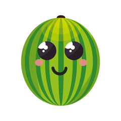 fresh fruit character isolated icon vector illustration design