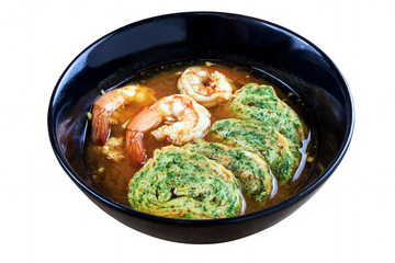 sour soup curry with shrimps