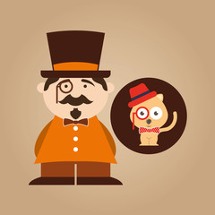 character male hipster cat fashion hipster vector illustration eps 10