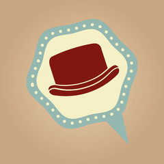 symbol hipster hat design icon vector illustration eps 10