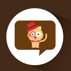 cat cute hispter vintage icon vector illustration eps 10