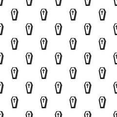 Coffin pattern. Simple illustration of coffin vector pattern for web