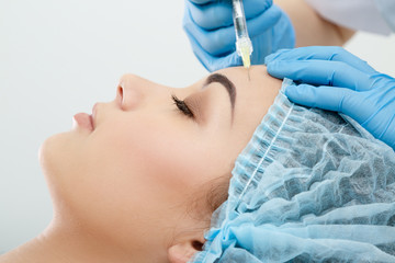 Syringe with filler for contouring